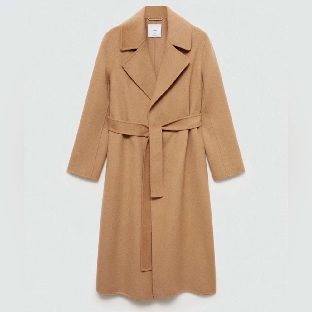MNG Mango Wool Coat Medium Brown New NWT  Size XXL